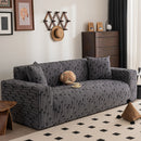 Plush Fleece Stretch Sofa Cover, Super Soft Textured Geometric Couch Slipcover by Slipcover KAS™