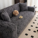 Plush Fleece Stretch Sofa Cover, Super Soft Textured Geometric Couch Slipcover by Slipcover KAS™