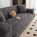 Plush Fleece Stretch Sofa Cover, Super Soft Textured Geometric Couch Slipcover by Slipcover KAS™