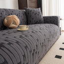 Plush Fleece Stretch Sofa Cover, Super Soft Textured Geometric Couch Slipcover by Slipcover KAS™