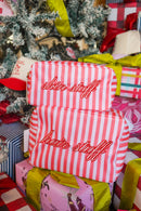 Skin Stuff - Pink & Red Stripes Large Bag