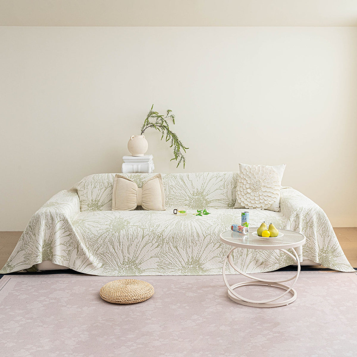 Cooling Botanical Jacquard Couch Cover Decorative Furniture Cover for Loveseat & Sofas, photo 5 of 41