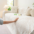 Cooling Botanical Jacquard Couch Cover Decorative Furniture Cover for Loveseat & Sofas by Slipcover KAS™