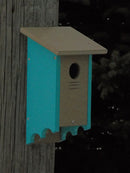 Poly lumber Blue Bird House for Bluebirds and Finches