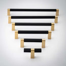 Bold, Solid Brass Black & Gold Knurled Cabinet Pulls