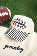 Gameday Icon Black Stripe Trucker Hat