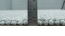 6x9 and 8x10 Solid Gray Wool Blend Felted Chunky Hand Woven Area Rug | DOV5