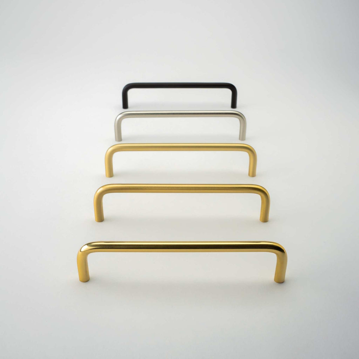 Arch, Solid Brass Wire Cabinet Pulls