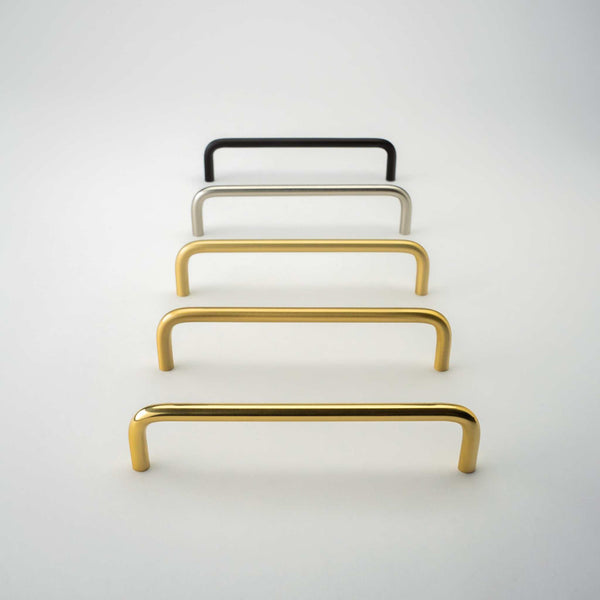 Arch, Solid Brass Wire Cabinet Pulls