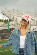 Play Something Country - Navy Pinstripe Trucker Hat