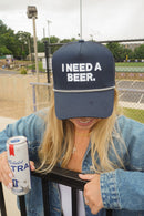 I Need A Beer - Navy Trucker Hat