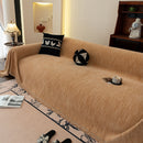 Washable Textured Sofa Cover Throw for Pets, Dogs Furniture Protector with Tassels