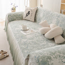 French Chic Style Ruffle Rose Cover Throw for Sofas, Decorative Sectional Covers