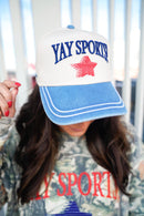 Yay Sports! - Denim Vintage Trucker Hat