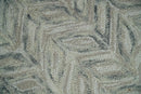 Quick Ship 5x8 Hand Tufted Modern Style Beige And Gray Wool Rug by The Rug Decor