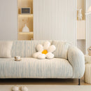 Ribbed Washable Sofa Cover, High Stretch Striped Couch Slipcover with Tie Straps by Slipcover KAS™