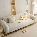 Ribbed Washable Sofa Cover, High Stretch Striped Couch Slipcover with Tie Straps by Slipcover KAS™