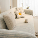 Ribbed Washable Sofa Cover, High Stretch Striped Couch Slipcover with Tie Straps by Slipcover KAS™