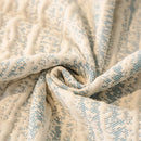 Ribbed Washable Sofa Cover, High Stretch Striped Couch Slipcover with Tie Straps by Slipcover KAS™