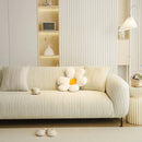 Ribbed Washable Sofa Cover, High Stretch Striped Couch Slipcover with Tie Straps by Slipcover KAS™