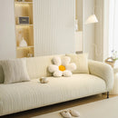 Ribbed Washable Sofa Cover, High Stretch Striped Couch Slipcover with Tie Straps by Slipcover KAS™