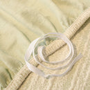 Ribbed Washable Sofa Cover, High Stretch Striped Couch Slipcover with Tie Straps by Slipcover KAS™