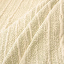 Ribbed Washable Sofa Cover, High Stretch Striped Couch Slipcover with Tie Straps by Slipcover KAS™