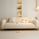 Ribbed Washable Sofa Cover, High Stretch Striped Couch Slipcover with Tie Straps by Slipcover KAS™