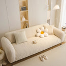 Ribbed Washable Sofa Cover, High Stretch Striped Couch Slipcover with Tie Straps by Slipcover KAS™