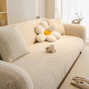 Ribbed Washable Sofa Cover, High Stretch Striped Couch Slipcover with Tie Straps by Slipcover KAS™
