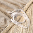 Ribbed Washable Sofa Cover, High Stretch Striped Couch Slipcover with Tie Straps by Slipcover KAS™