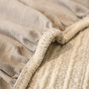 Ribbed Washable Sofa Cover, High Stretch Striped Couch Slipcover with Tie Straps by Slipcover KAS™