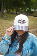 Ain't My First Rodeo - Chocolate Stripes Trucker Hat