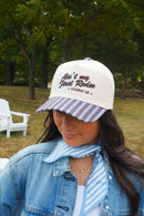 Ain't My First Rodeo - Chocolate Stripes Trucker Hat
