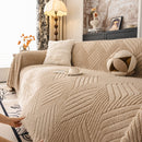 Plush Fleece Washable Sofa Throw Blanket, Soft & Cozy Furniture Protector for Couch