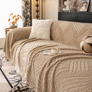 Plush Fleece Washable Sofa Throw Blanket, Soft & Cozy Furniture Protector for Couch