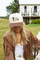 Lucky Duck - Brown Corduroy Trucker Hat