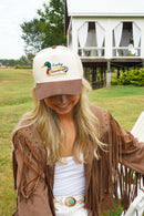 Lucky Duck - Brown Corduroy Trucker Hat