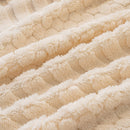 Boho 3D Geometric Throw Blanket for Couch, Luxurious Velvety Plush Fleece Sofa Cover