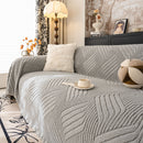 Plush Fleece Washable Sofa Throw Blanket, Soft & Cozy Furniture Protector for Couch