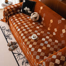 Boho Geometric Sofa Slipcovers Chenille Scratch Resistant Couch Protective Covers