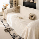 Plush Fleece Washable Sofa Throw Blanket, Soft & Cozy Furniture Protector for Couch