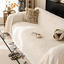 Plush Fleece Washable Sofa Throw Blanket, Soft & Cozy Furniture Protector for Couch