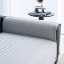 Geometric Textured Couch Slipcover Protector Non-Slip Ice Silk Sofa Cover for Couch