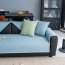 Geometric Textured Couch Slipcover Protector Non-Slip Ice Silk Sofa Cover for Couch