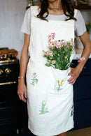 Botanical Embroidered Apron by Galley & Fen