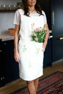 Botanical Embroidered Apron by Galley & Fen