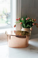 Copper Bread Box with Brass Handles