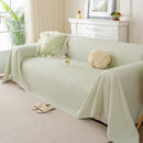3D Bubble Textured Furniture Protector Throw Cover, Cooling Soft Woven Couch Cover