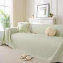 3D Bubble Textured Furniture Protector Throw Cover, Cooling Soft Woven Couch Cover